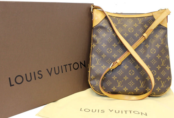 LOUIS VUITTON Monogram Brown Odeon MM Shoulder Crossbody Bag