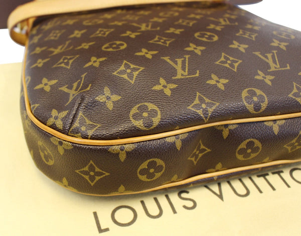 LOUIS VUITTON Monogram Brown Odeon MM Shoulder Crossbody Bag