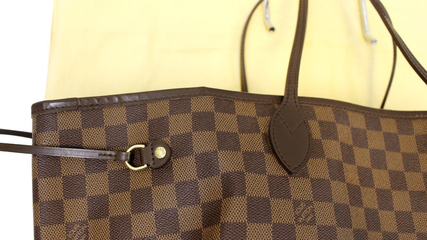 LOUIS VUITTON Damier Ebene Neverfull GM Tote Bag