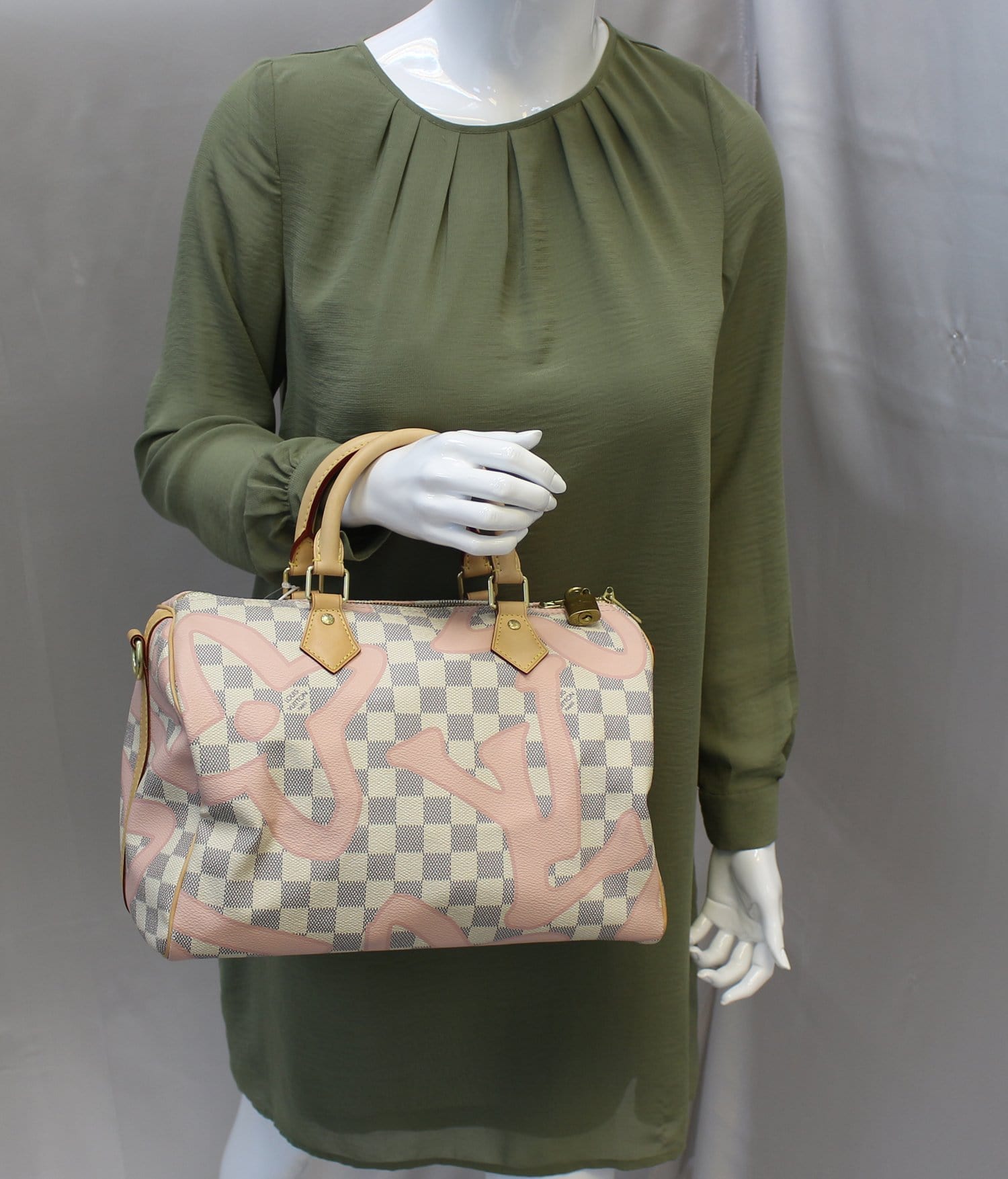 Louis Vuitton Damier Azur Tahitienne Speedy Bandouliere 30 - Neutrals  Handle Bags, Handbags - LOU577638