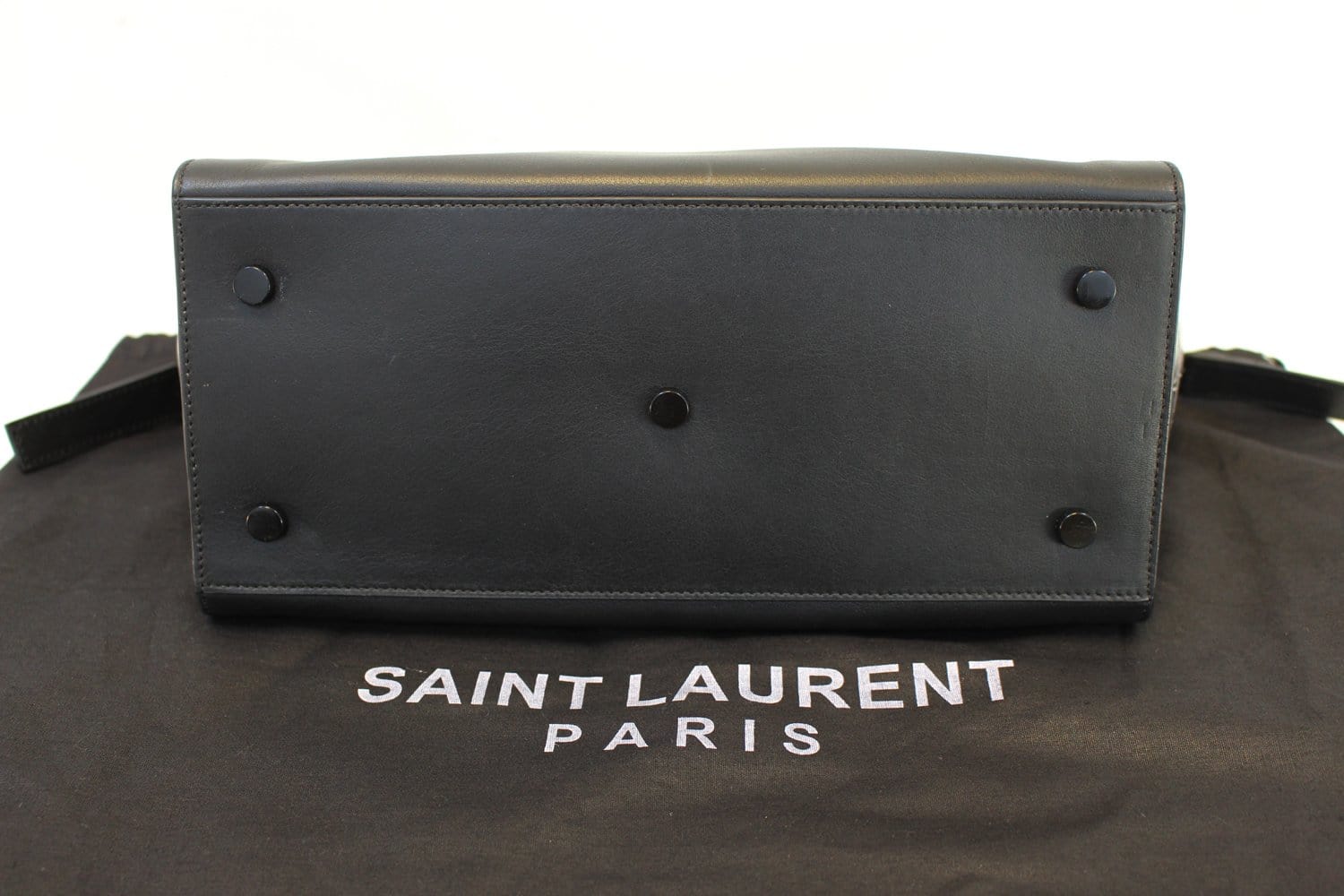 YSL Saint Laurent Black Cabas Monogram Bag Authentic Crossbody Handle