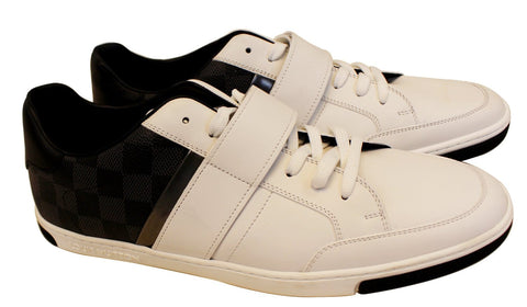 LOUIS VUITTON Men's Black White Damier Graphite Low Top Sneakers