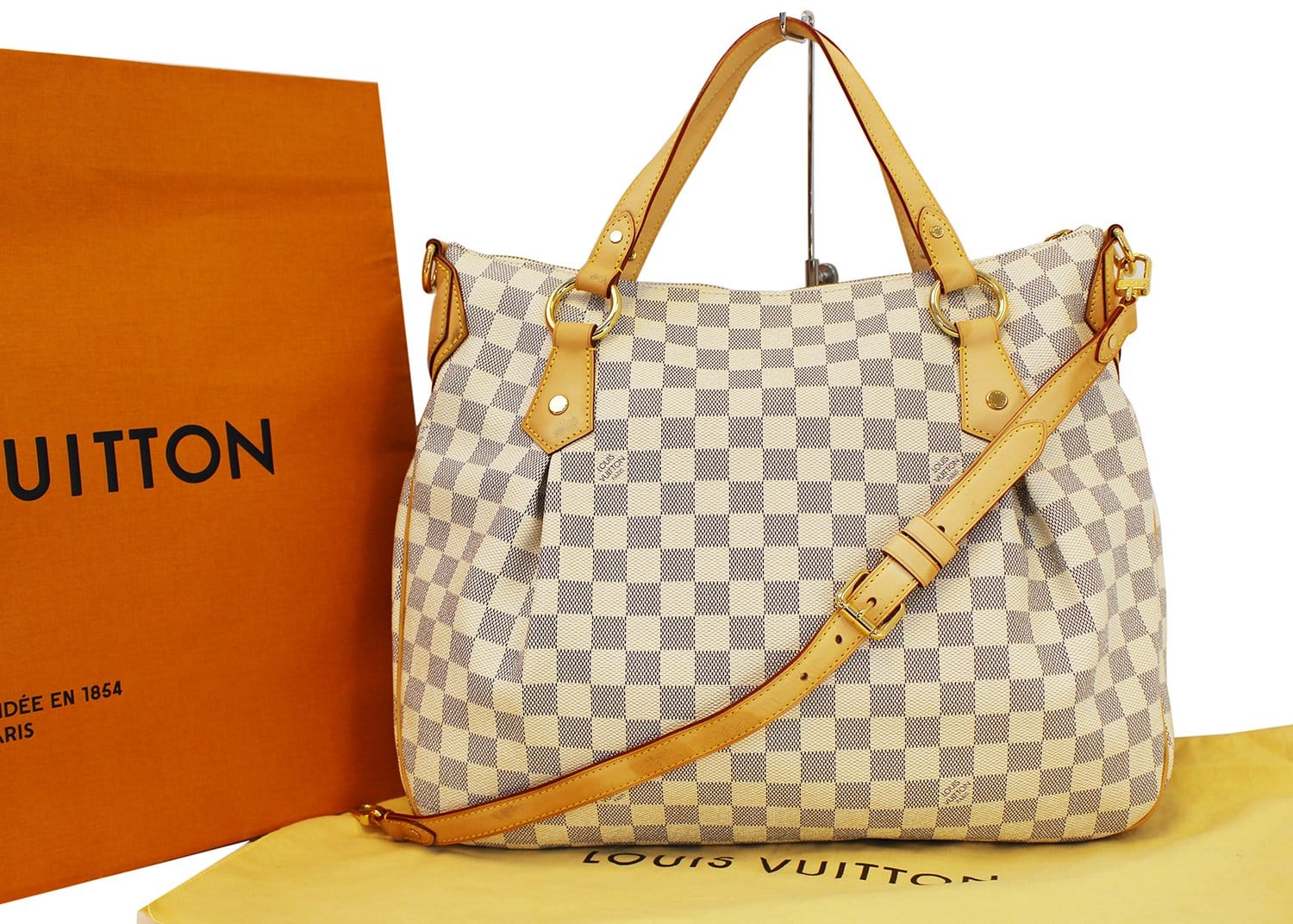Louis Vuitton Evora Handbag Damier MM PURSE