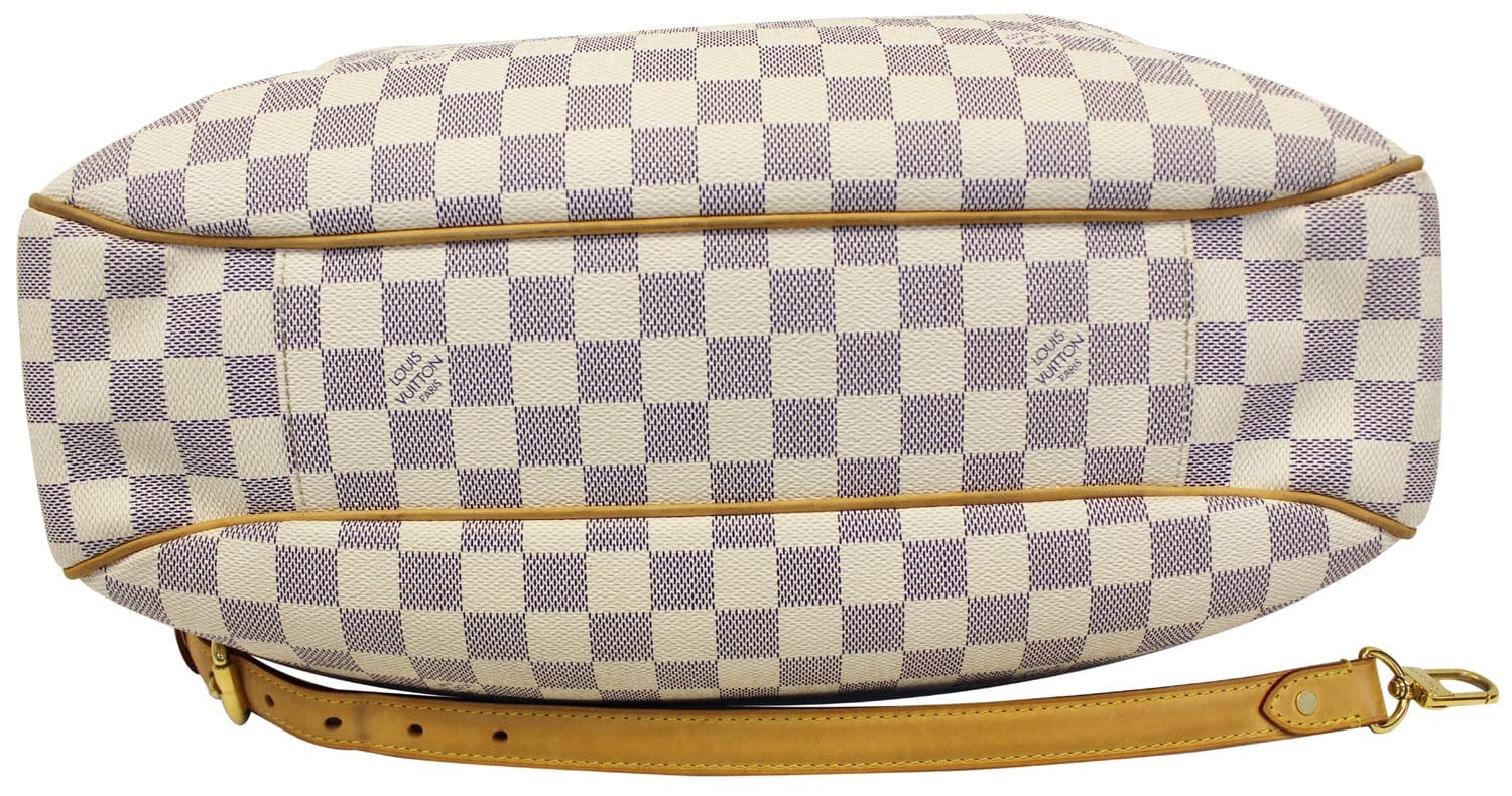 LOUIS VUITTON Shoulder Bag Used Evora MM Damier Azur Tote