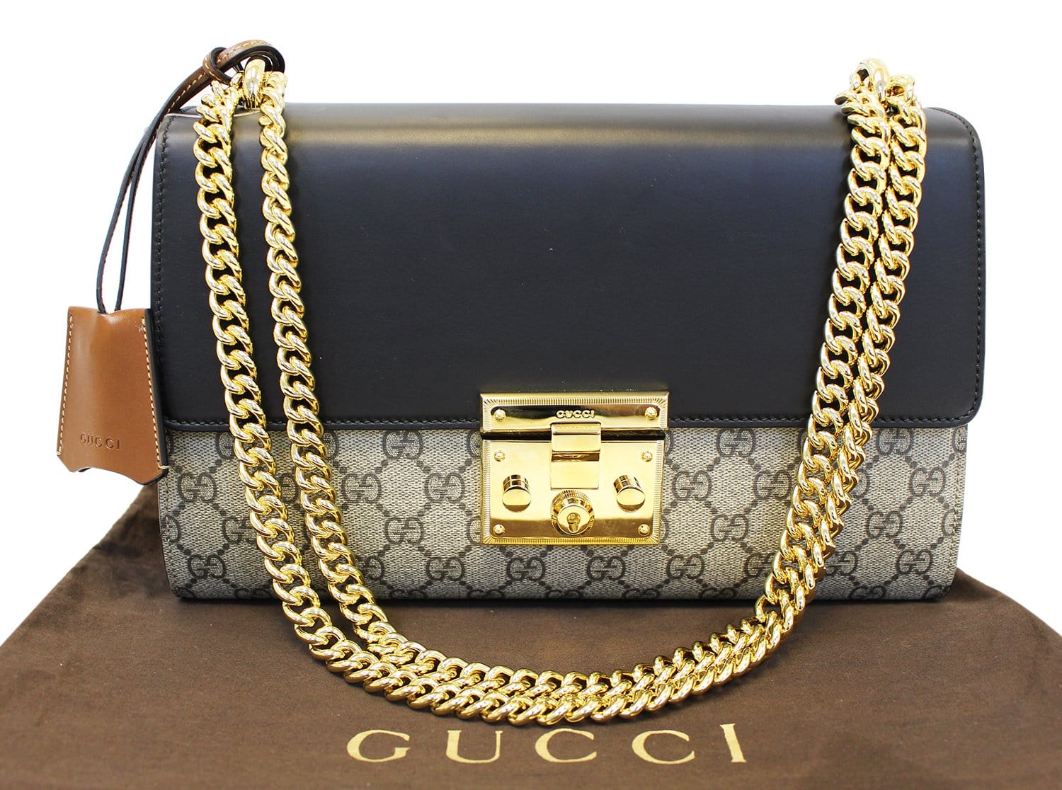 Gucci GG Supreme Padlock Medium Bag