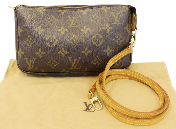 LOUIS VUITTON Monogram Pochette Accessoires Long Shoulder Pouch