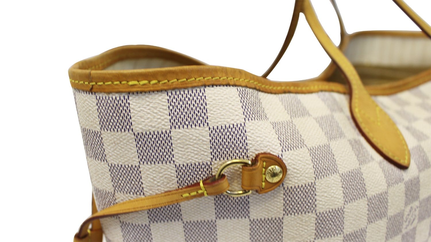Louis Vuitton, Bags, Louis Vuitton Damier Azur Naviglio Shoulder Bag  N5189 Lv Auth 4543