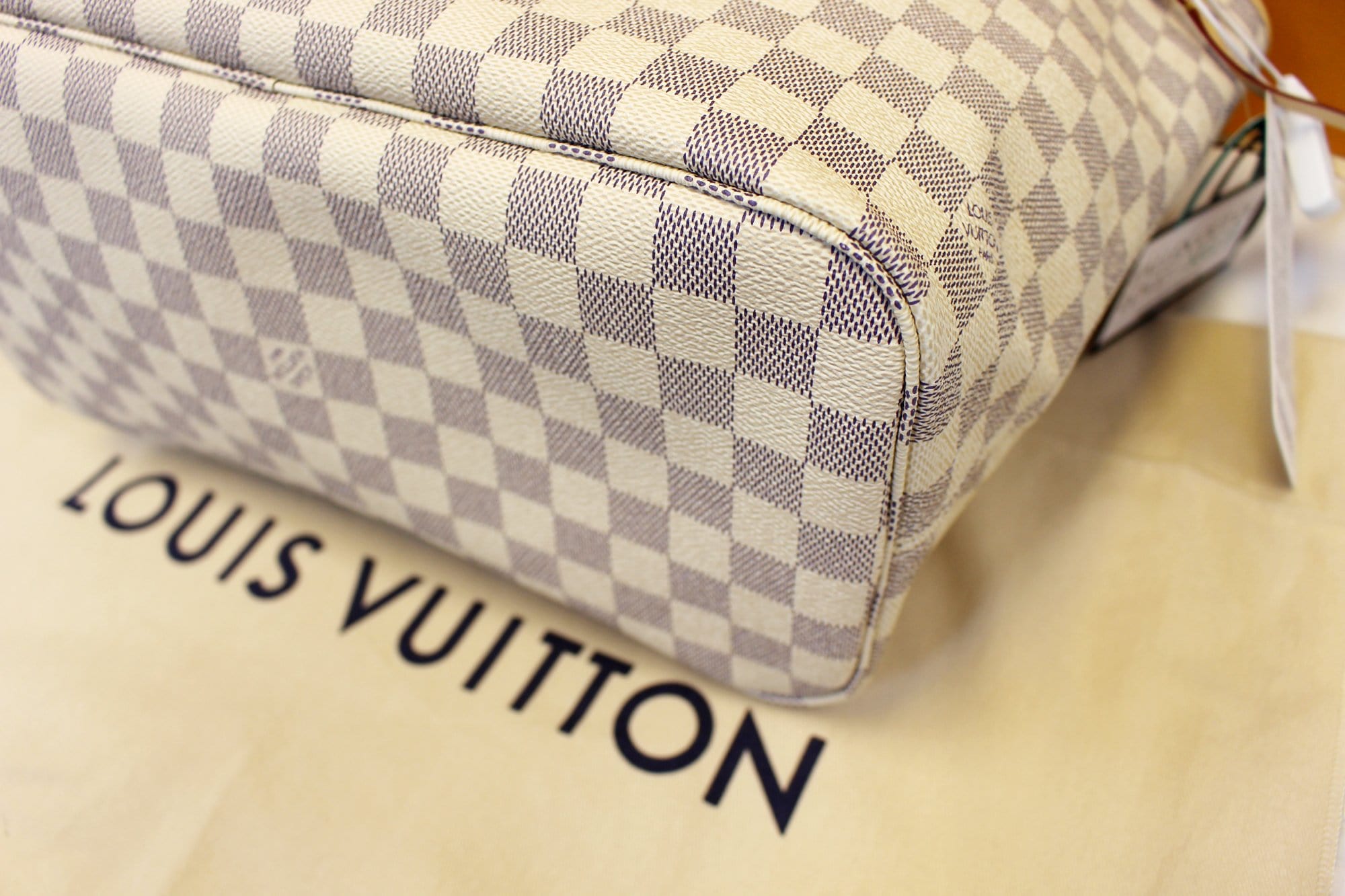 Louis Vuitton – Louis Vuitton Neverfull MM Damier Azur Rose