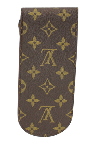 LOUIS VUITTON Monogram Etui a lunettes Simple Glasses Case