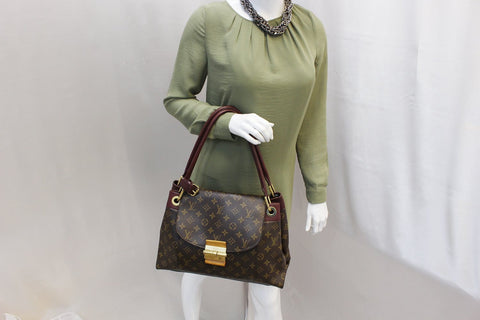 LOUIS VUITTON Monogram Canvas Aurore Olympe Satchel Bag