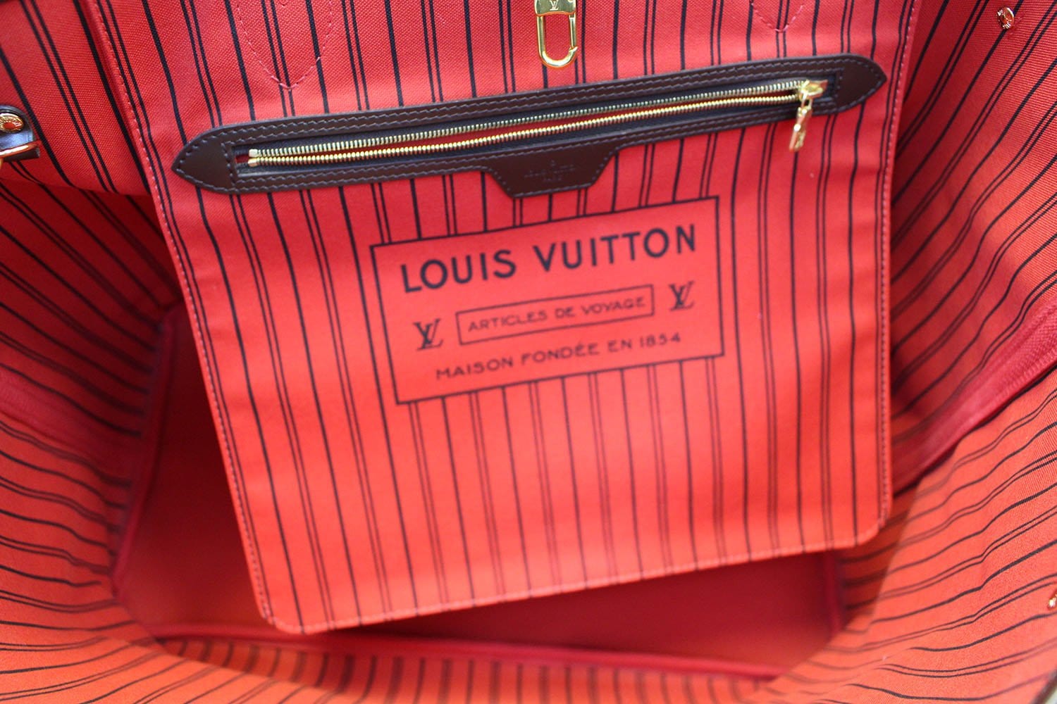 Louis Vuitton Large Damier Ebene Neverfull GM Tote bag 2LVL1223 –  Bagriculture