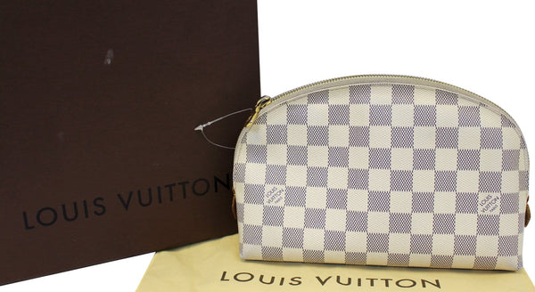 LOUIS VUITTON Damier Azur Pochette Cosmetic GM Pouch