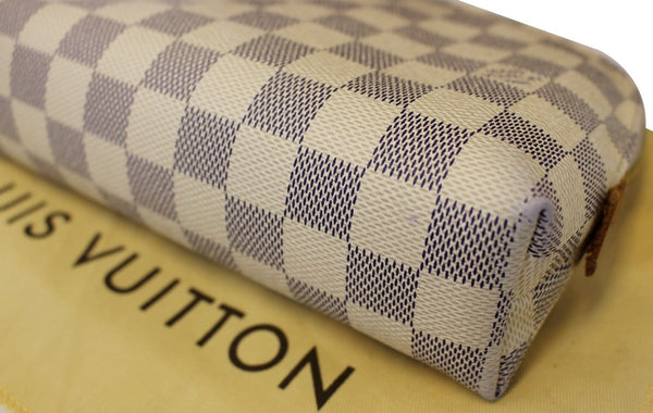 LOUIS VUITTON Damier Azur Pochette Cosmetic GM Pouch