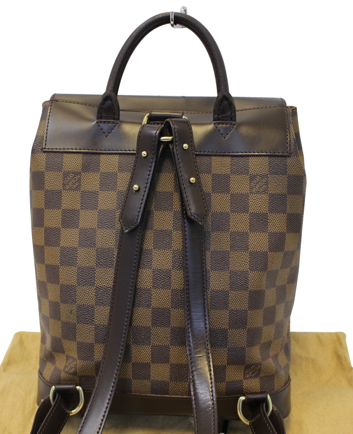 Louis Vuitton Damier Ebene Soho Backpack Bag. - Depop