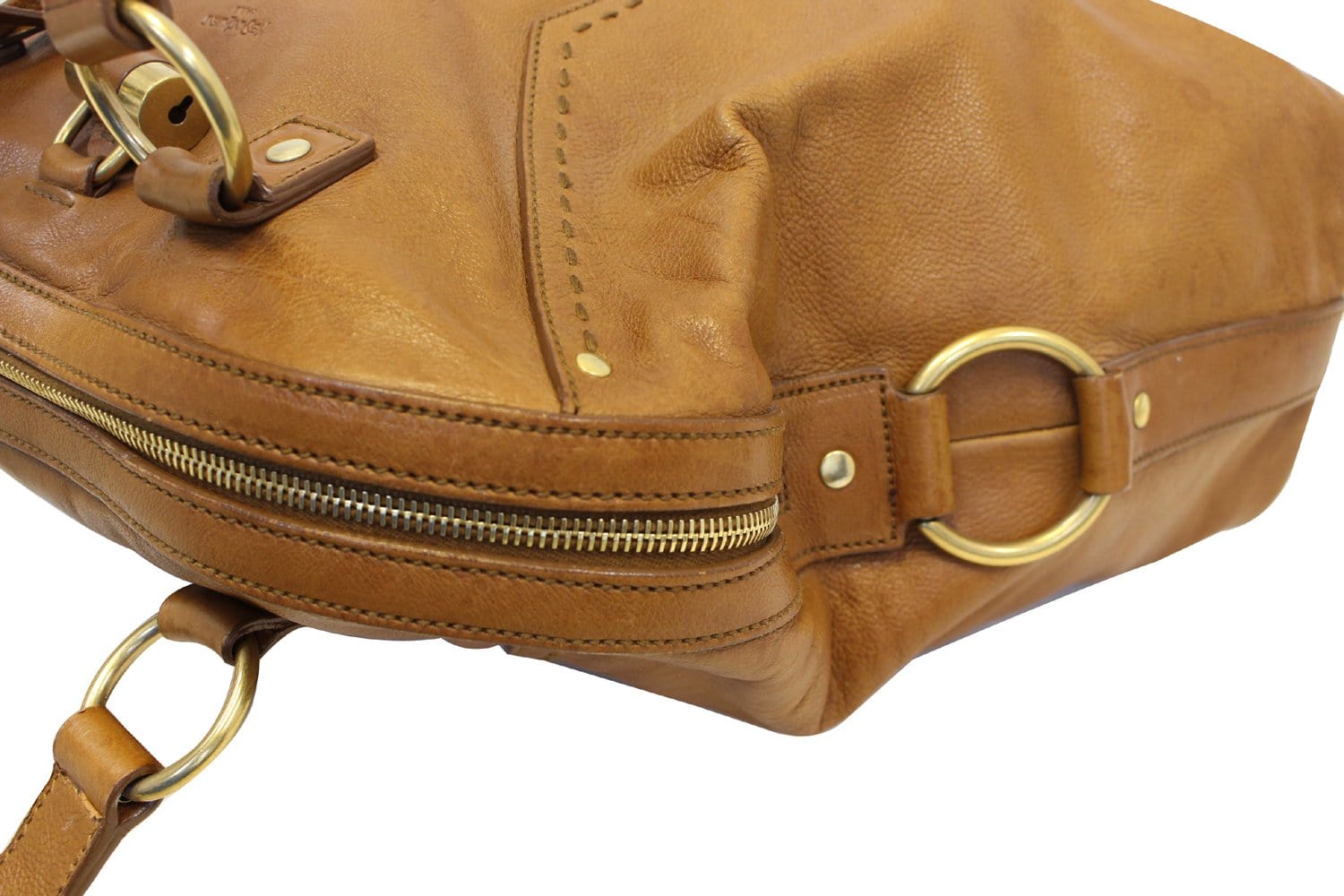 Yves Saint Laurent Muse Brown Leather Satchel Bag