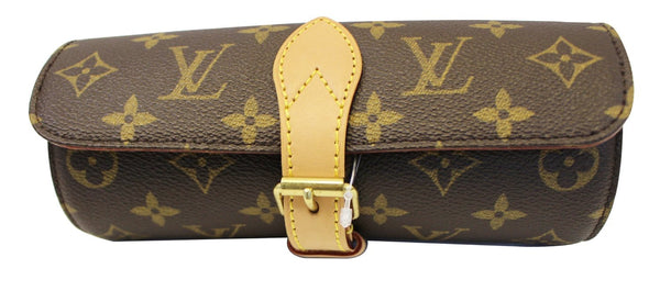 LOUIS VUITTON Monogram Canvas Etui 3 Montre Watch Case