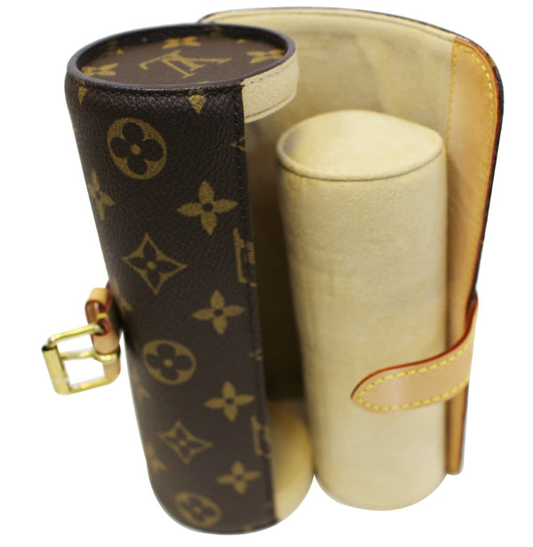 LOUIS VUITTON Monogram Canvas Etui 3 Montre Watch Case