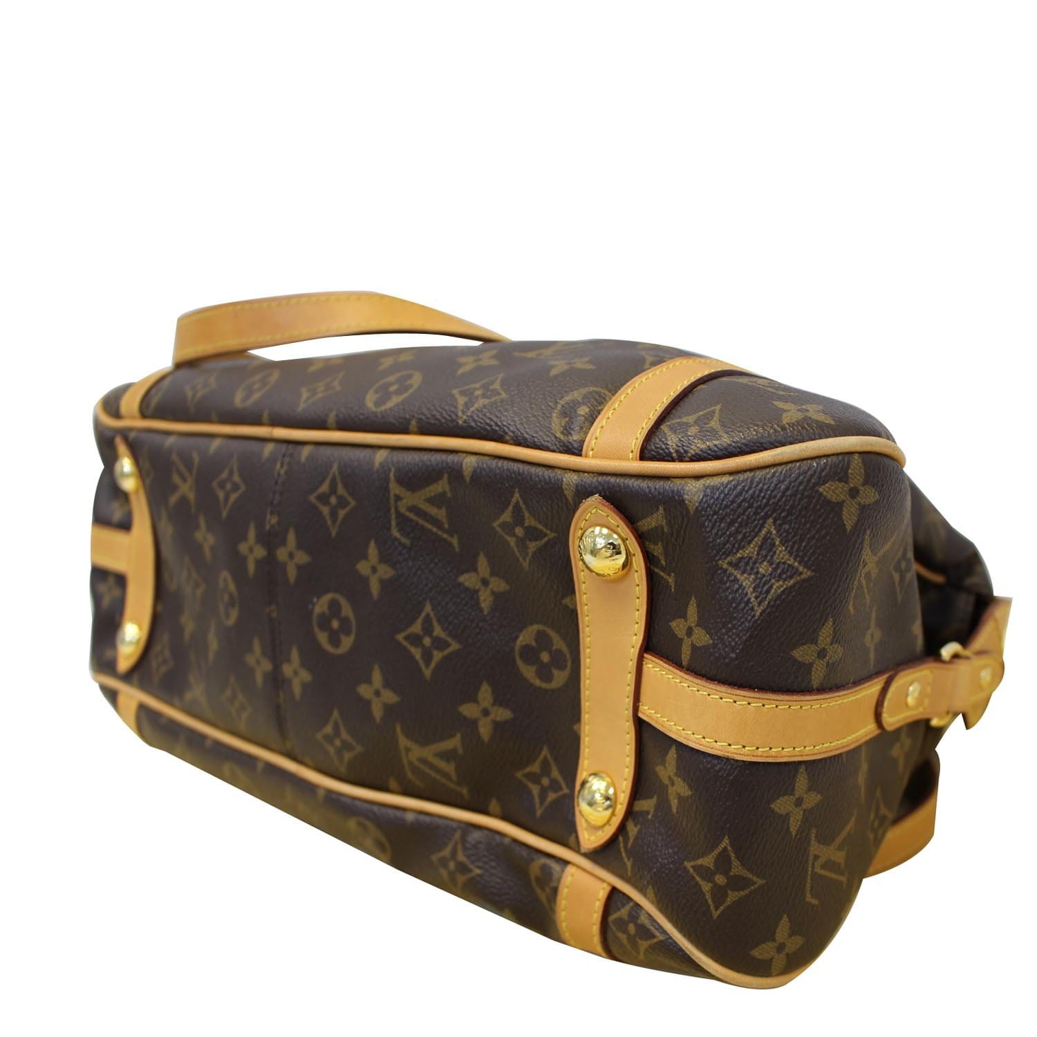 LOUIS VUITTON STRESA PM MONOGRAM CANVAS SHOULDER BAG BROWN-DD5525