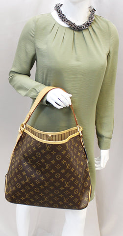 LOUIS VUITTON Monogram Canvas Delightful MM NM Tote Shoulder Bag