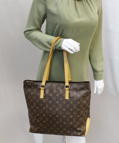 LOUIS VUITTON Monogram Canvas Cabas Mezzo Tote Bag