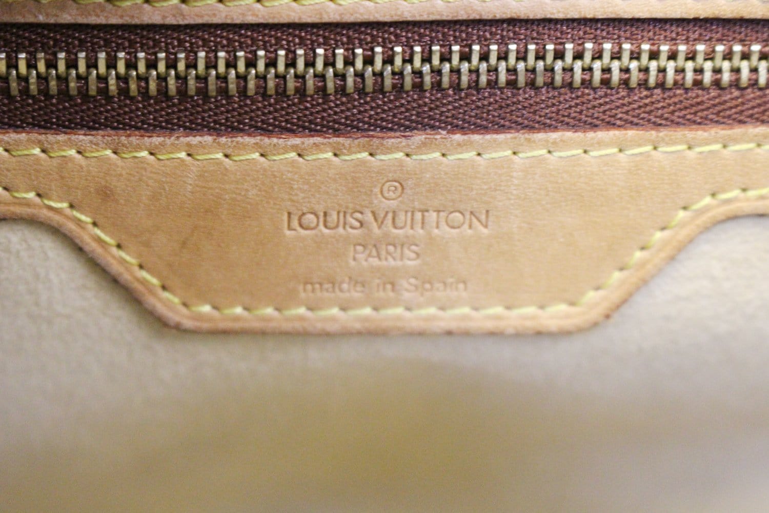 LOUIS VUITTON Used Handbag Monogram Canvas Brown Luco Tote