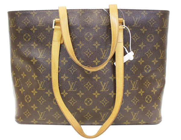 LOUIS VUITTON Monogram Canvas Brown Luco Tote Handbag