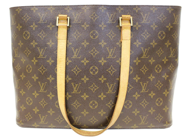 LOUIS VUITTON Used Handbag Monogram Canvas Brown Luco Tote 