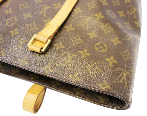 LOUIS VUITTON Monogram Canvas Brown Luco Tote Handbag