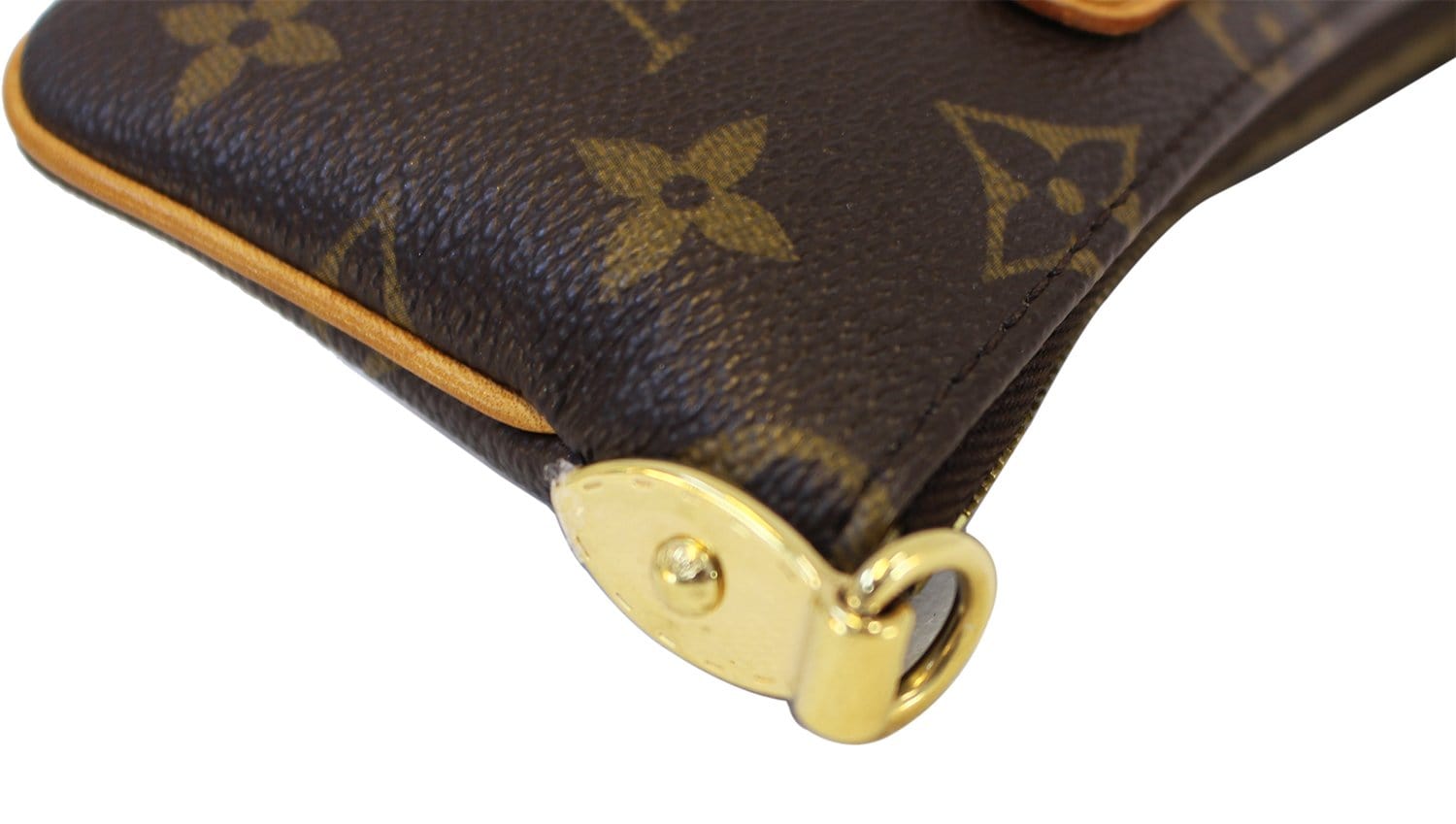 Louis Vuitton Monogram Mink Milla Pochette Vision Gold Hardware, 2009 (Very Good), Brown Womens Handbag