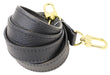 LOUIS VUITTON Shoulder Strap Used Leather Black 