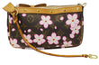 LOUIS VUITTON Monogram Cherry Blossom Pochette Accessoires Brown