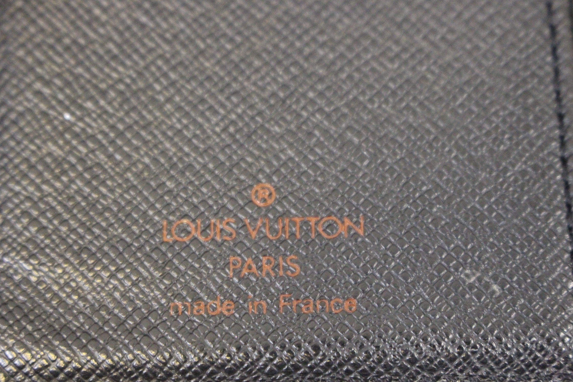 Auth Louis Vuitton BLACK Epi Leather Agenda PM Day Planner Note Book Cover  Spain