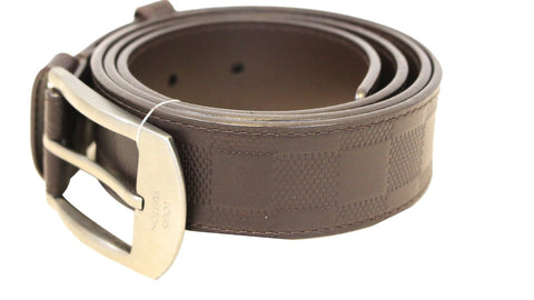 LOUIS VUITTON Damier Infini Leather Belt Size 95/38