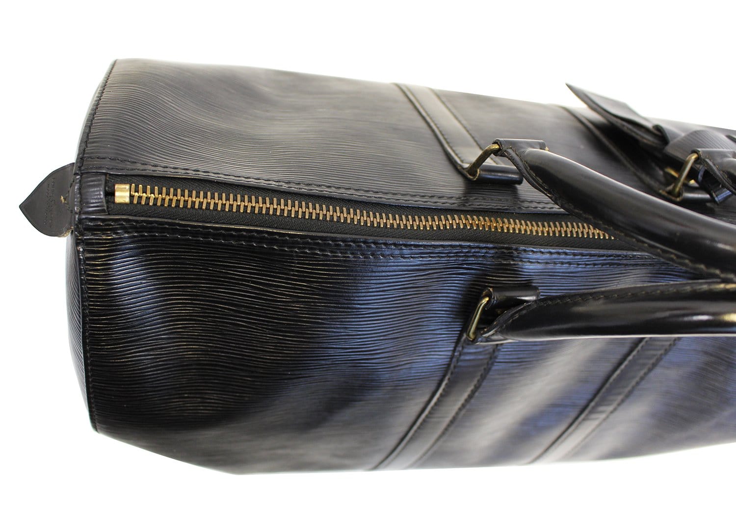 Vintage Keepall 45 bag in black epi leather