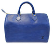 LOUIS VUITTON Epi Leather Blue Speedy 30 Satchel Bag