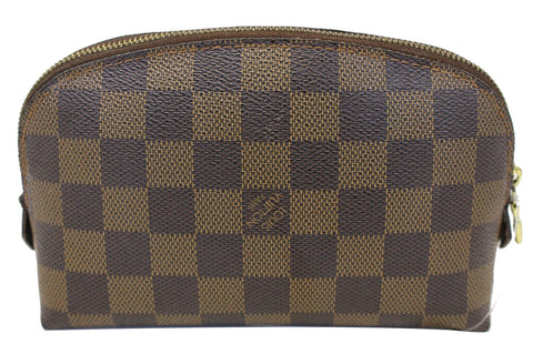 LOUIS VUITTON Damier Ebene Pochette Cosmetic Pouch