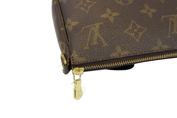 LOUIS VUITTON Monogram Canvas Pochette Accessoires Long Strap Pouch