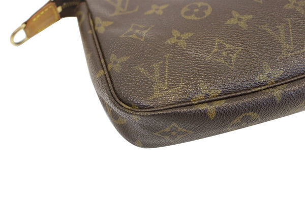 LOUIS VUITTON Monogram Canvas Pochette Accessoires Long Strap Pouch