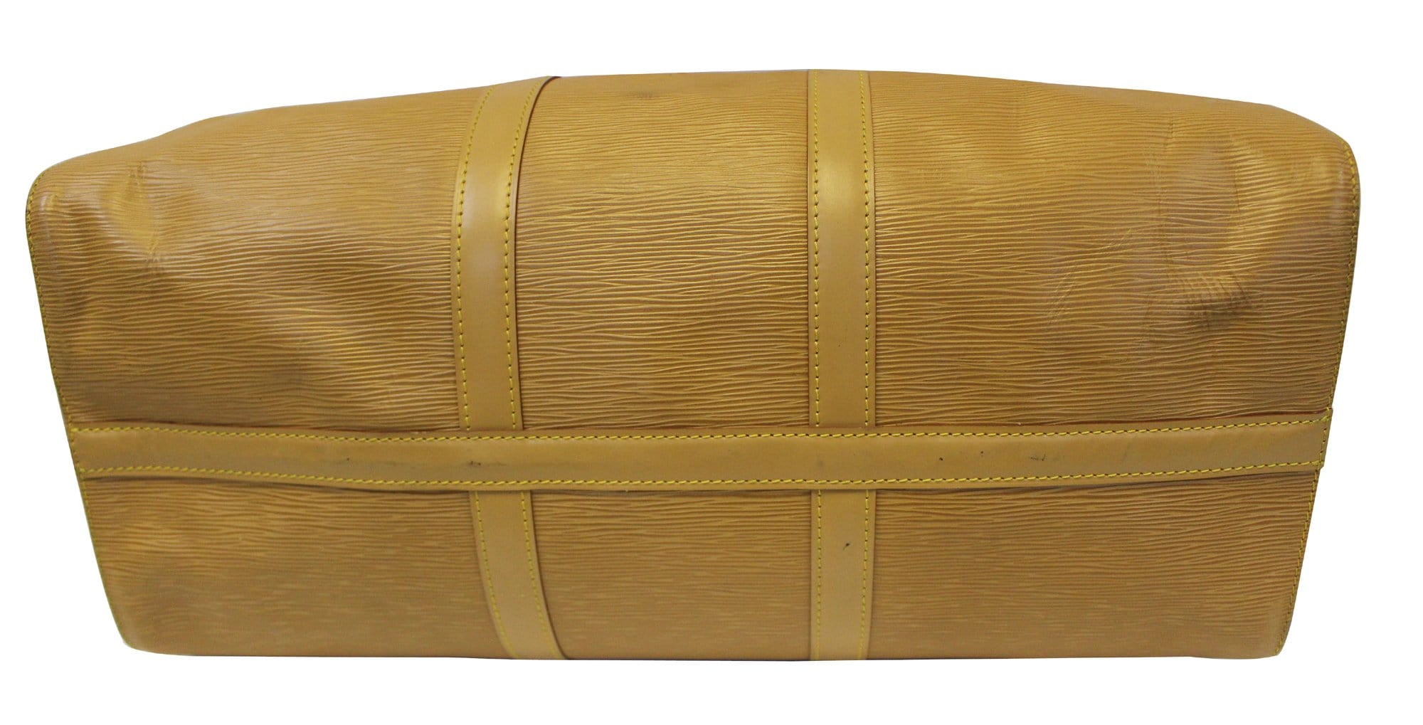 Louis Vuitton Keepol 50 Spo Mens Travel Bag Epi Boston Razor Yellow Women  'S