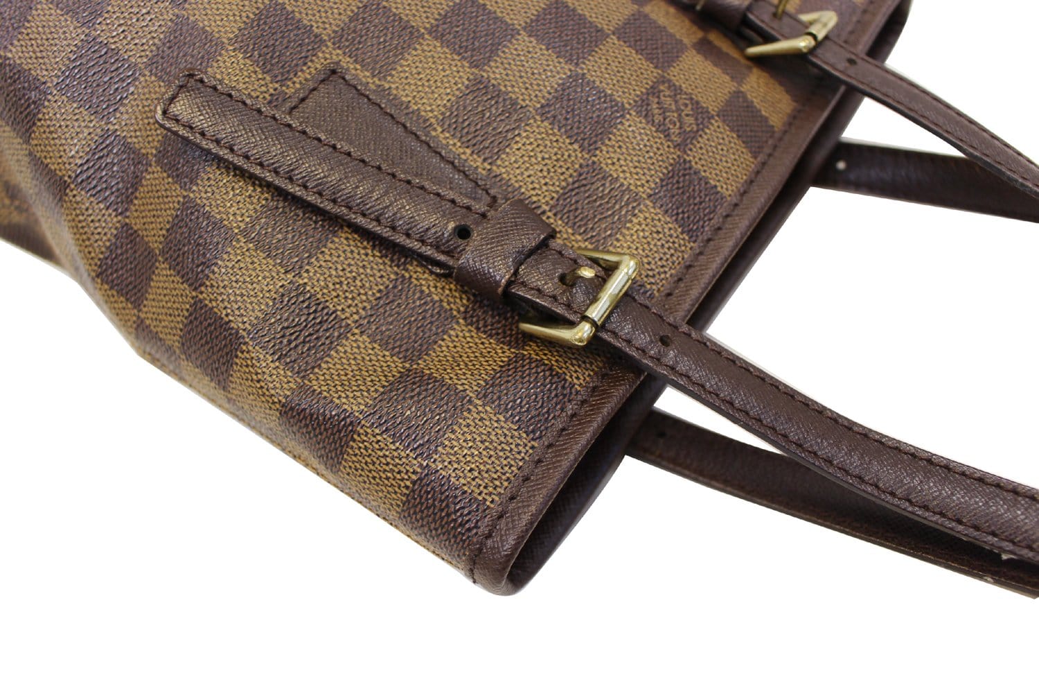 Louis Vuitton, Bags, Louis Vuitton Bucket Marais Pm Damier Ebene Shoulder  Bag Ar968