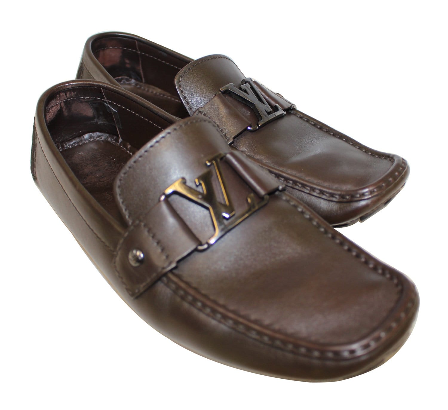 Louis Vuitton Monte Carlo moccasin brown leather 8 LV or 9 US 42 EUR FA0077