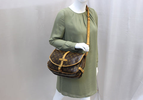 LOUIS VUITTON Monogram Canvas Saumur 30 Shoulder Bag