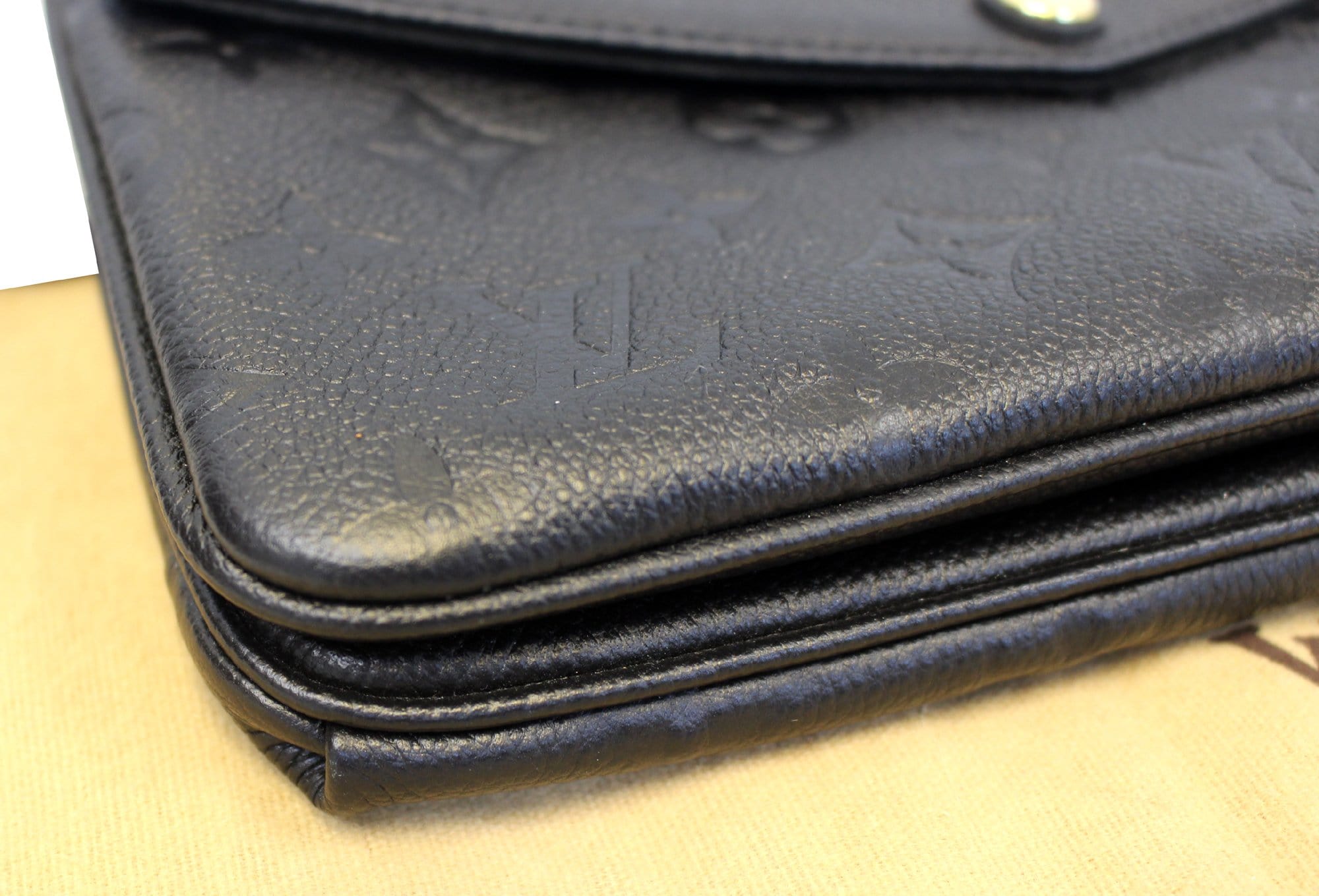 Domesticated Me: Louis Vuitton Twice Twinset Black Empreinte cross body  clutch bag purse