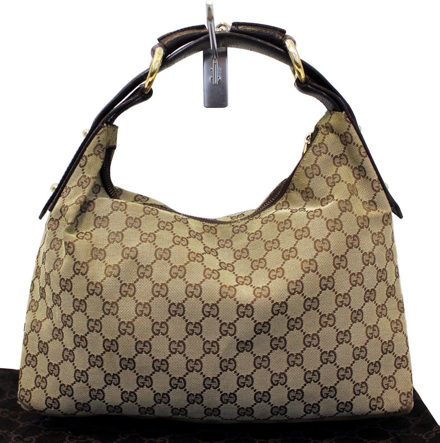 Gucci Horsebit Canvas Hobo Bag (SHG-22678) – LuxeDH