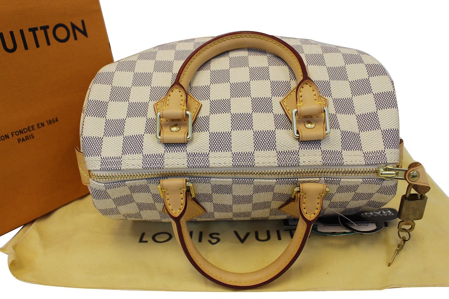 ❌SOLD❌ Excellent Condition Louis Vuitton LV Speedy 25 in Damier Azur GHW