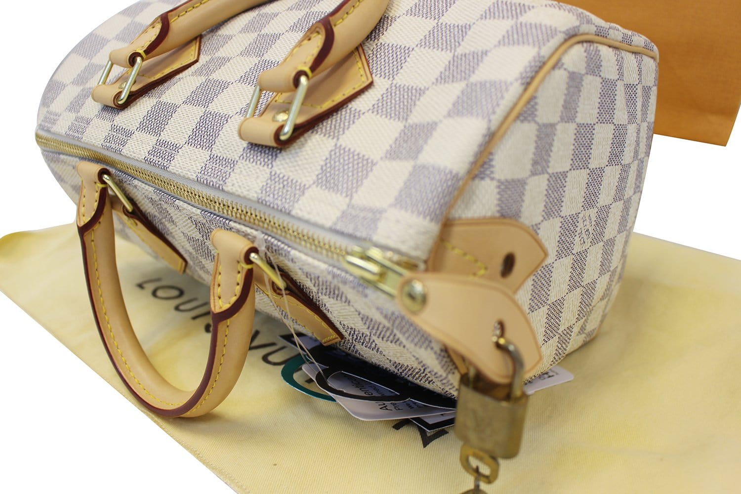 Speedy 40 Damier Azur – Keeks Designer Handbags