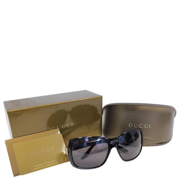 GUCCI GG Web Sunglasses 3166 Black