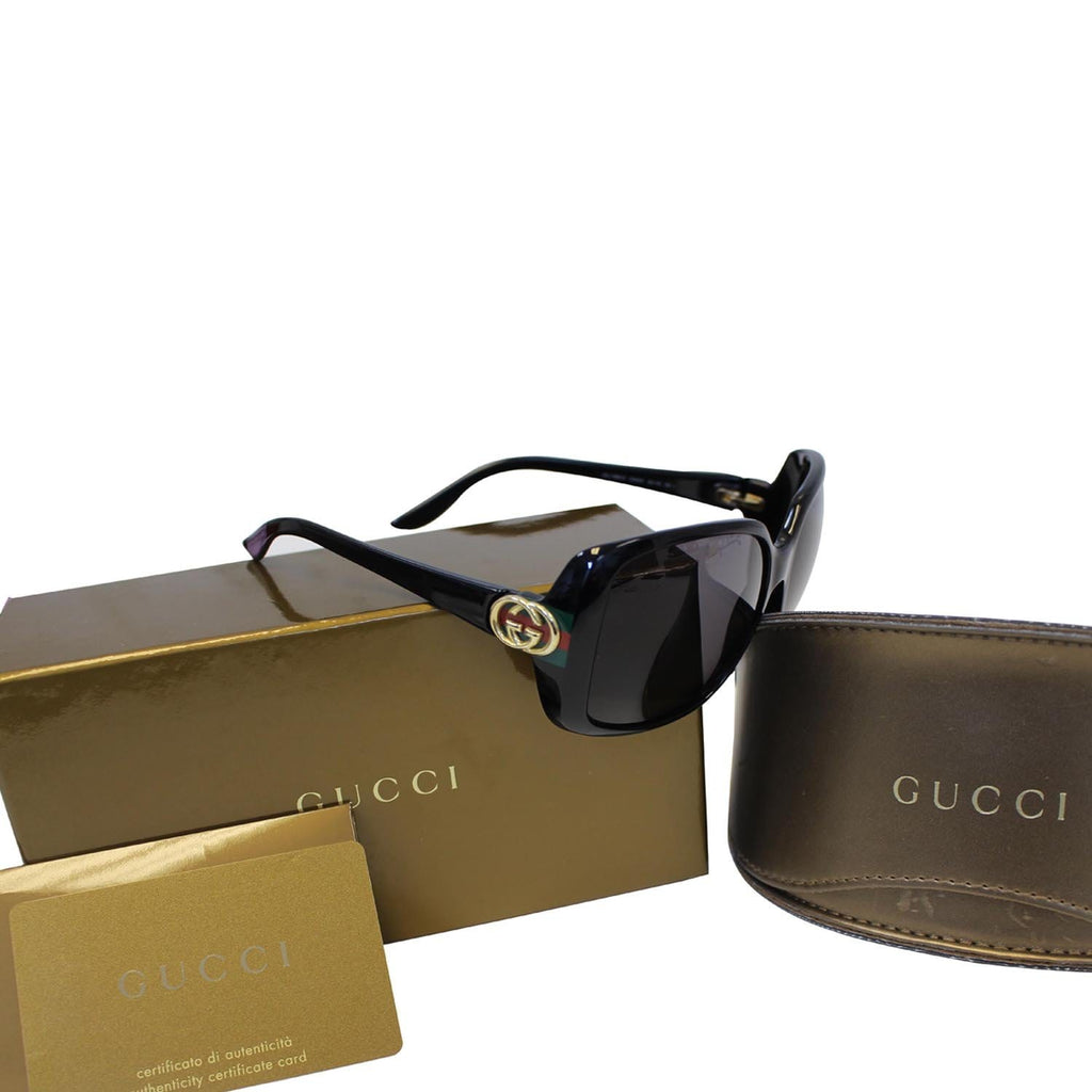 GUCCI GG Web Sunglasses 3166 Black-US