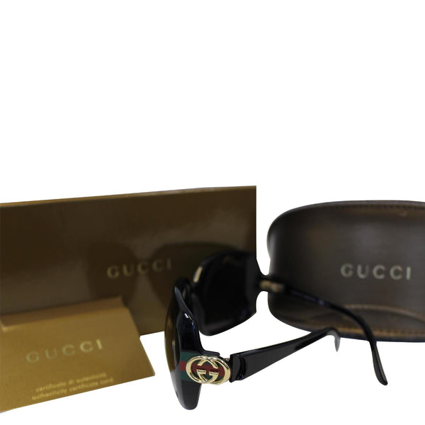 GUCCI GG Web Sunglasses 3166 Black