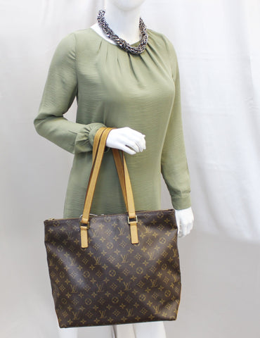 LOUIS VUITTON Monogram Canvas Cabas Mezzo Tote Bag